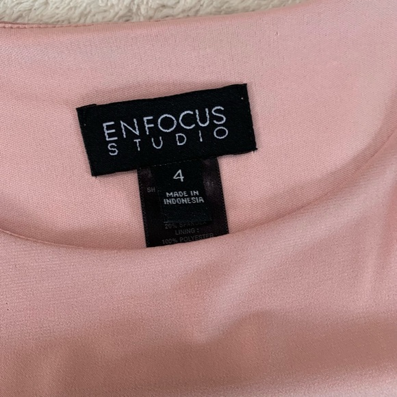 Enfocus Studio Sleeveless With Lace Trim Mini Dress Size 4 - Picture 10 of 16